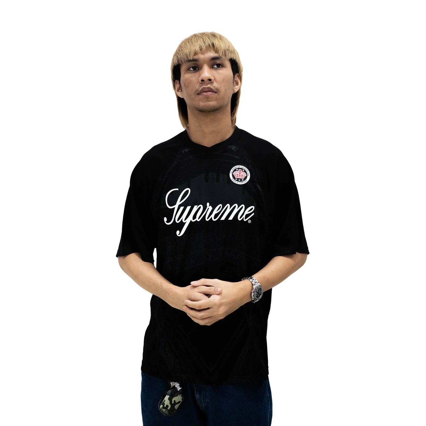 Supreme Jacquard Soccer Jersey Black (SS24)