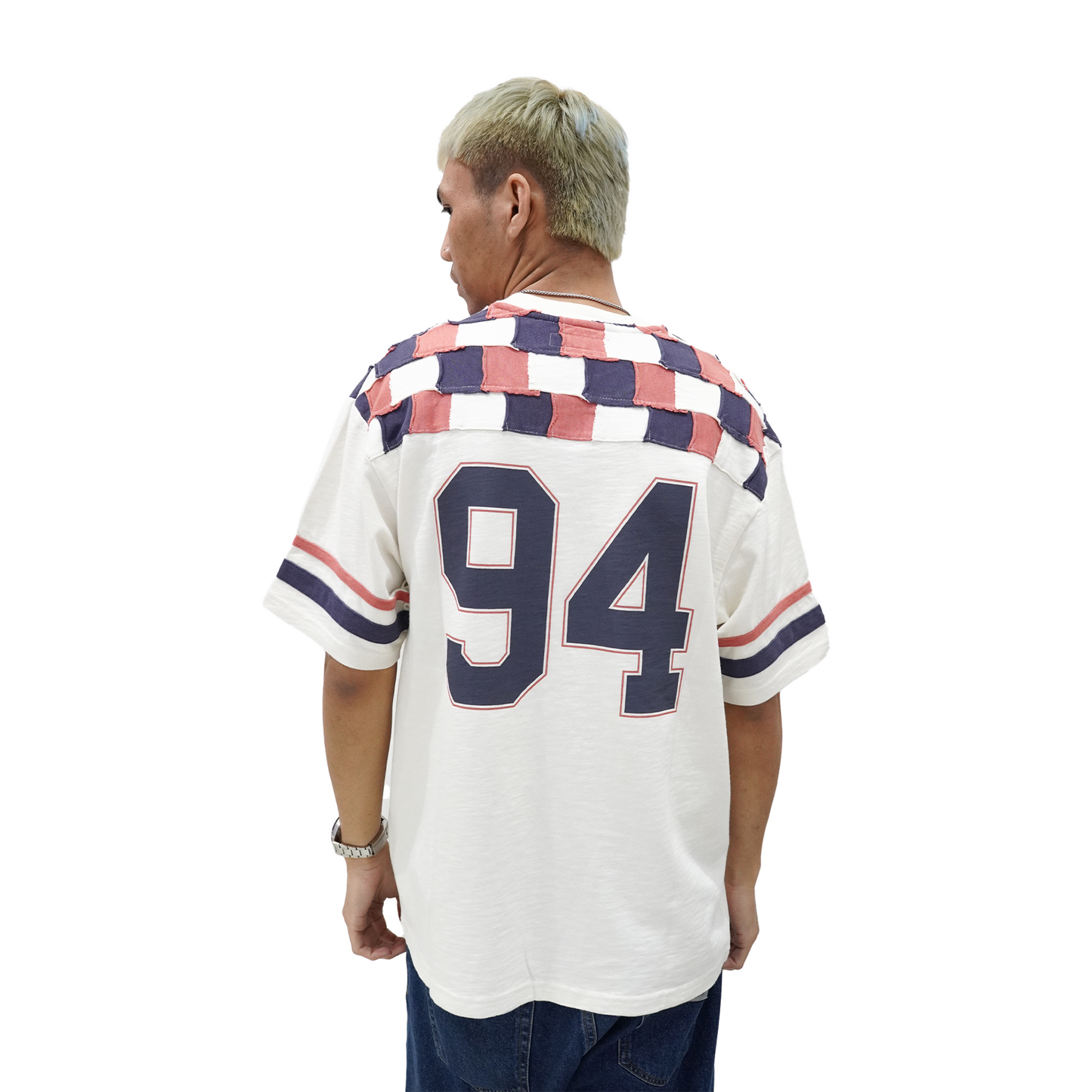 Supreme Patchwork Yoke Football Tee Stone (FW24)
