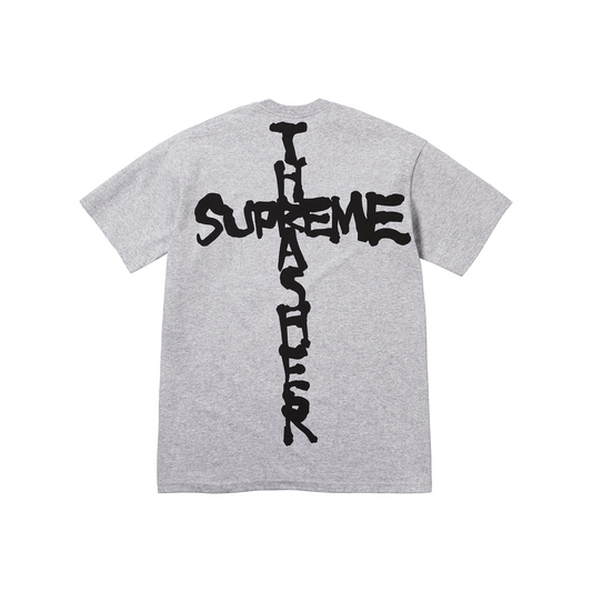 Supreme Thrasher Cross Tee Heather Grey (FW24)