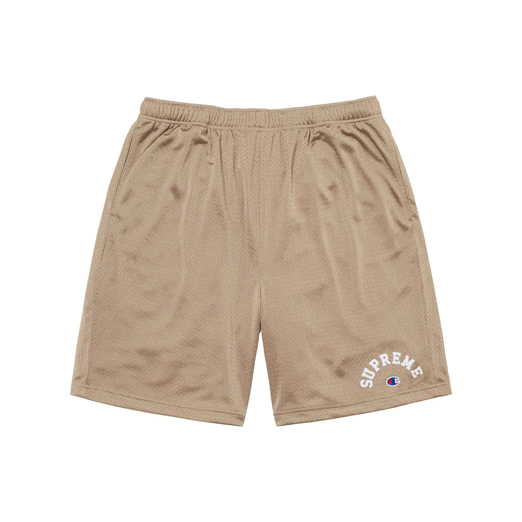 Supreme x Champion Mesh Shorts Tan (SS24) – STEALPLUG KL Supreme x Champion Mesh Shorts Tan (SS24) – STEALPLUG KL