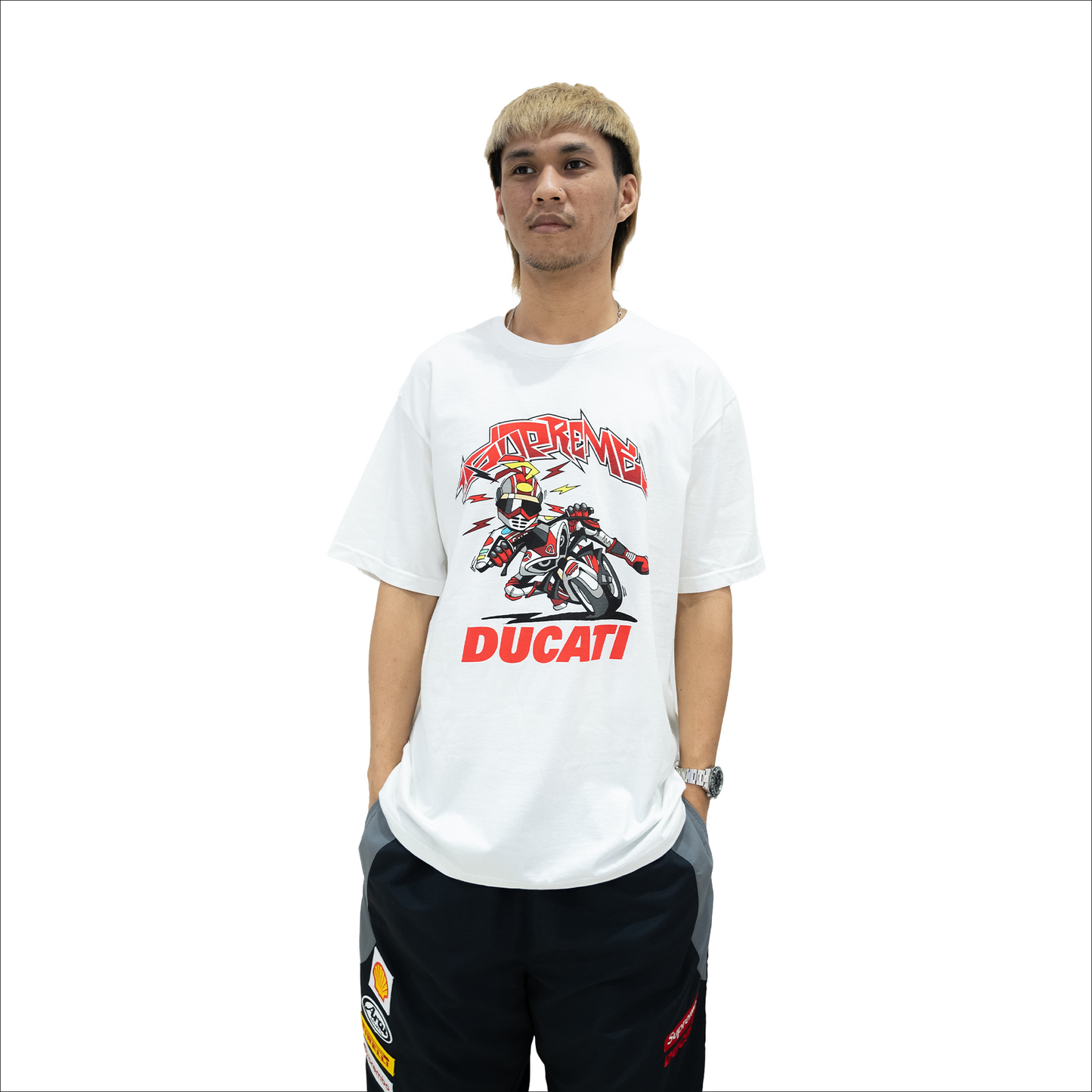 Supreme x Ducati Bike Tee White (SS24)