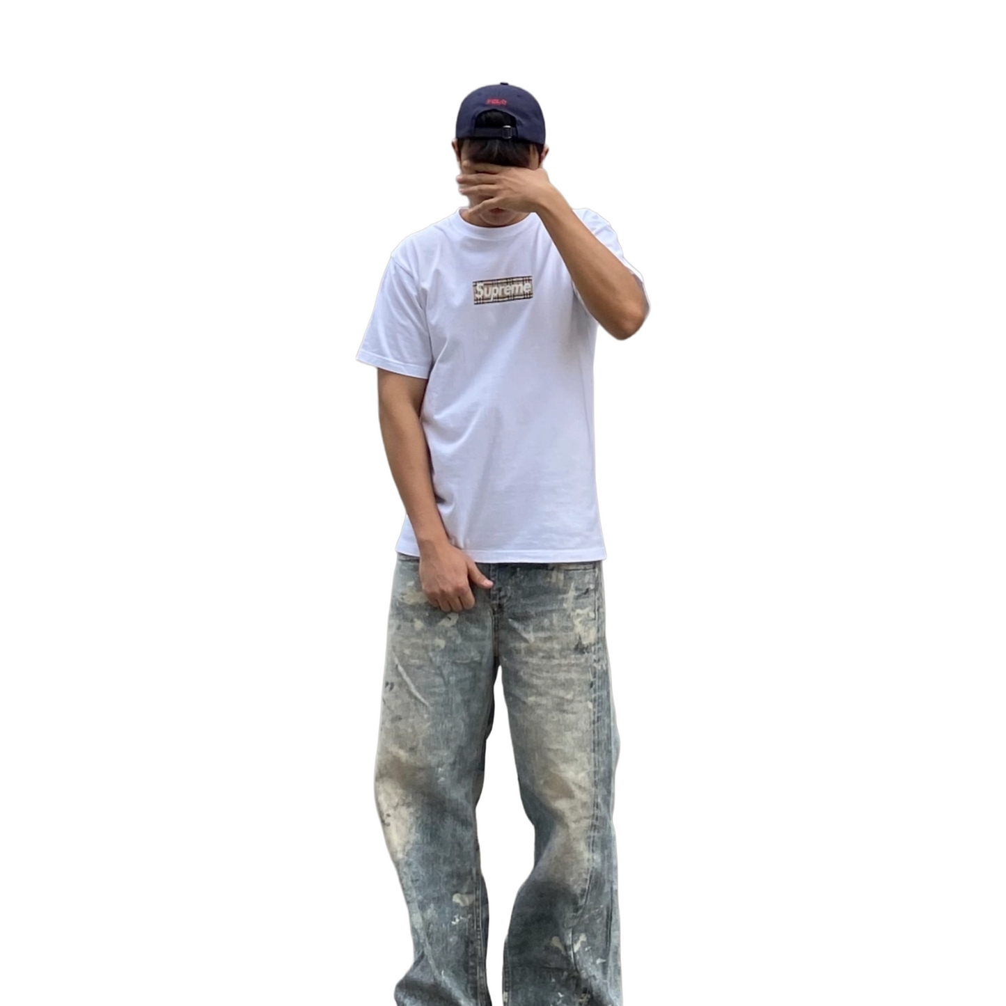 Supreme x BURBERRY Box Logo Tee White (SS22)