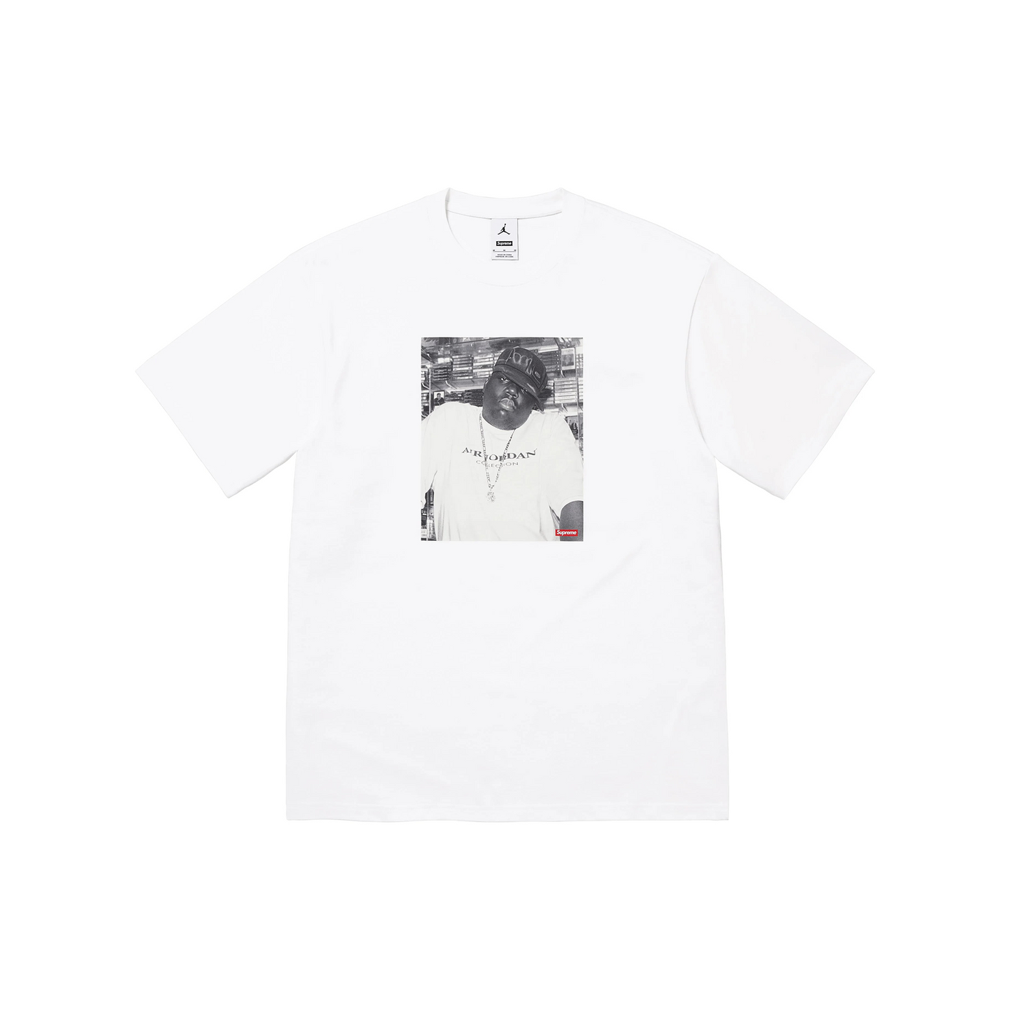 Supreme x Jordan Biggie Short Sleeve Tee White (FW24)