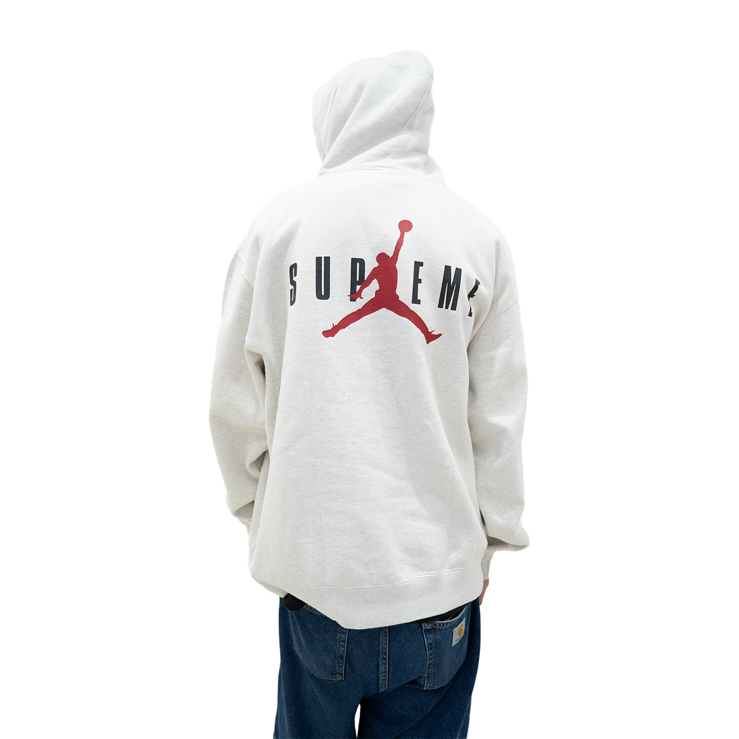 Supreme x Jordan Hoodie Ash Grey (FW24)
