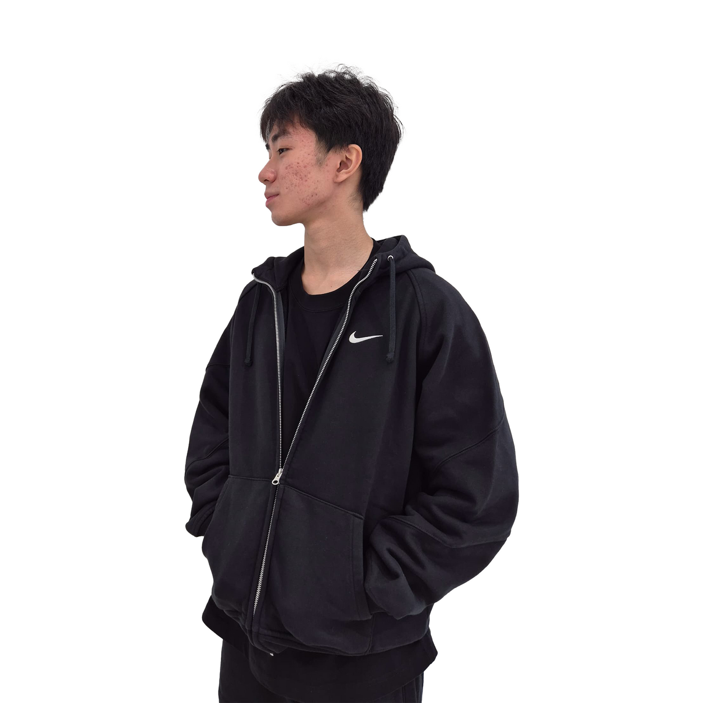 Supreme x Nike Zip Up Hoodie Black (SS25)
