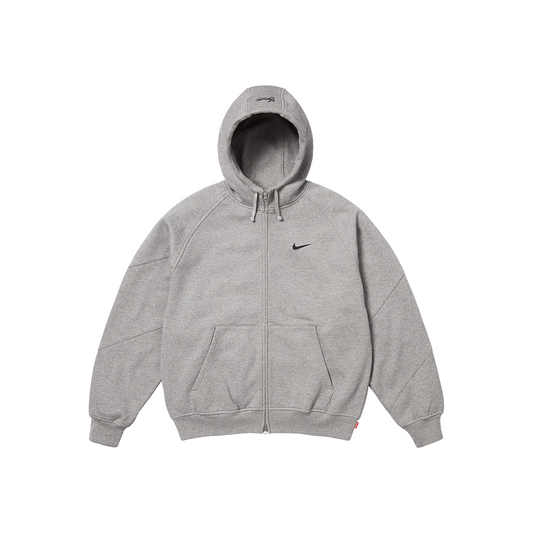 Supreme x Nike Zip Up Hoodie Heather Grey (SS25)