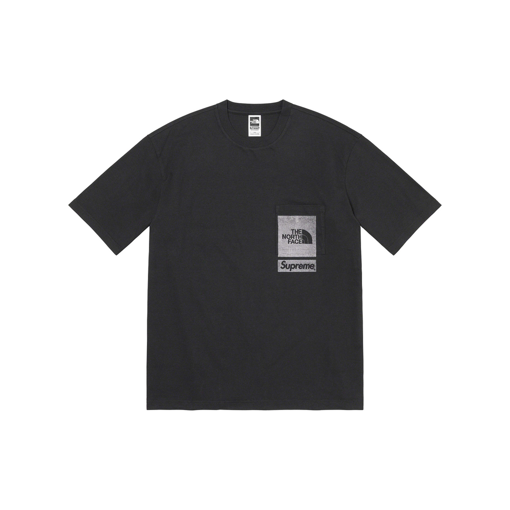 Supreme x THE NORTH FACE Printed Pocket Tee Black (SS23)