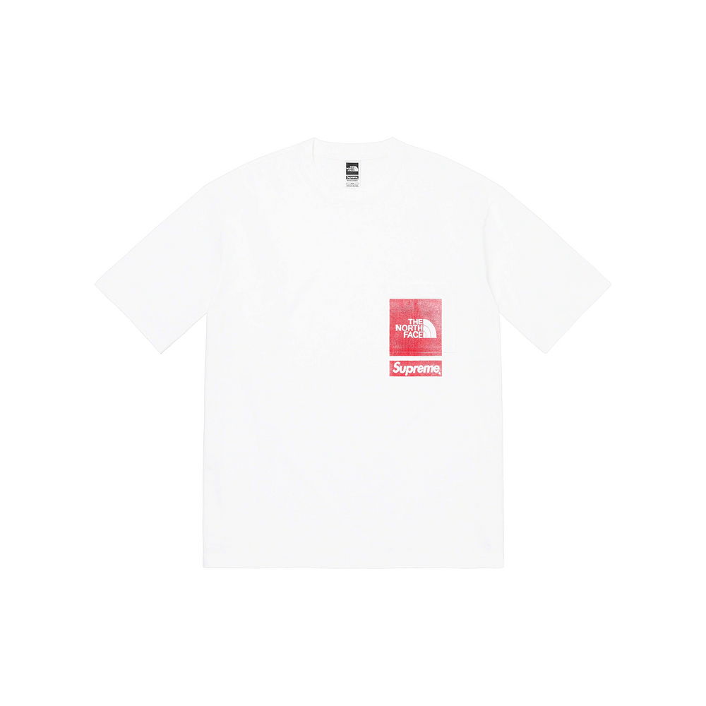 Supreme x THE NORTH FACE Printed Pocket Tee White (SS23)