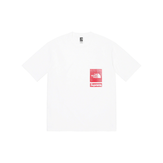 Supreme x THE NORTH FACE Printed Pocket Tee White (SS23)