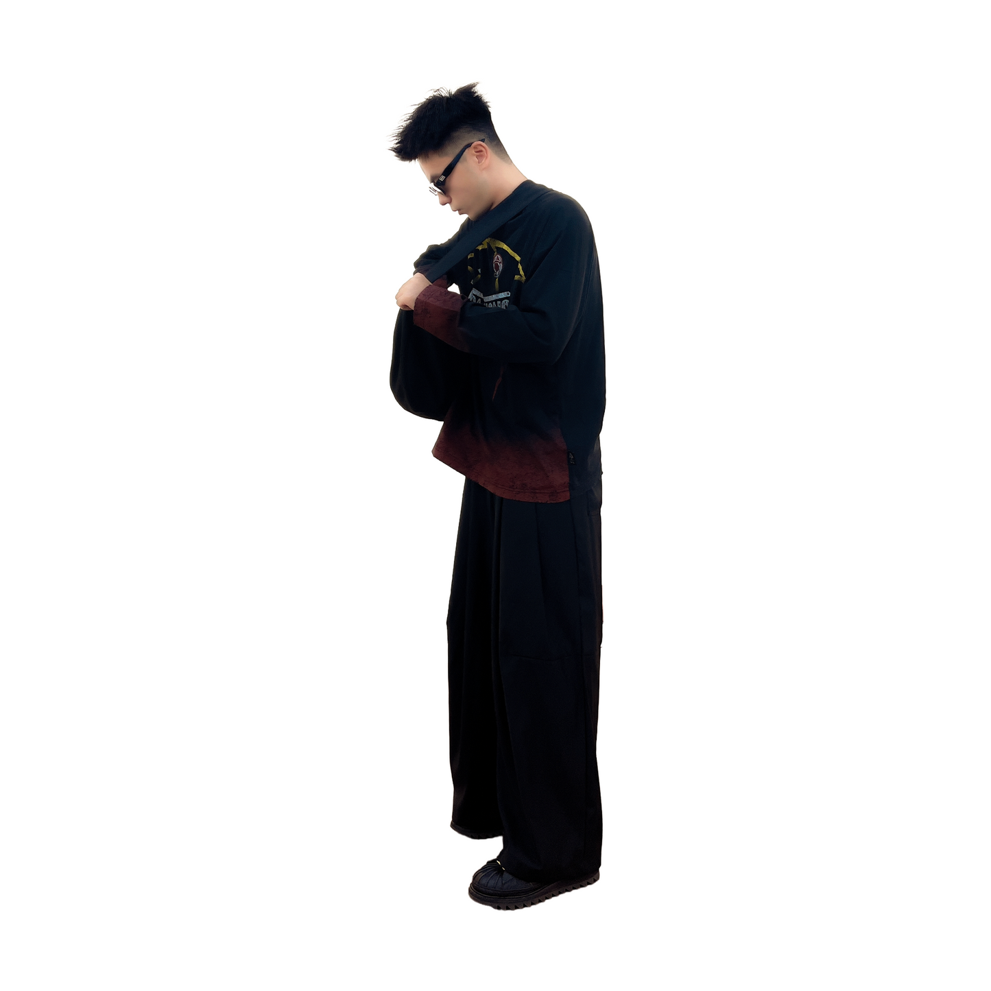 TEAM WANG design x Billionaire Boys Club "LIFE IS A RACE" Speed Long Sleeve Tee Black (SS25)