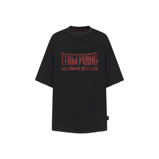 TEAM WANG design x Billionaire Boys Club "LIFE IS A RACE" Washed Tee Black (SS25)