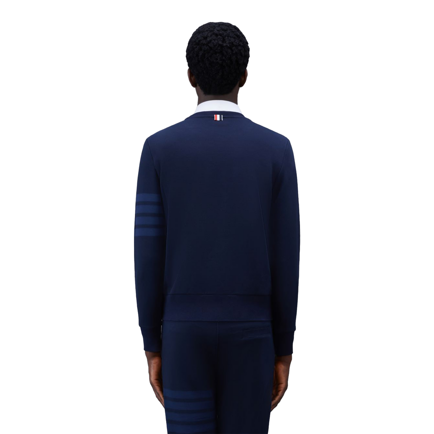 THOM BROWNE Classic Loopback 4-Bar Relaxed Sweatshirt Navy (SS23)