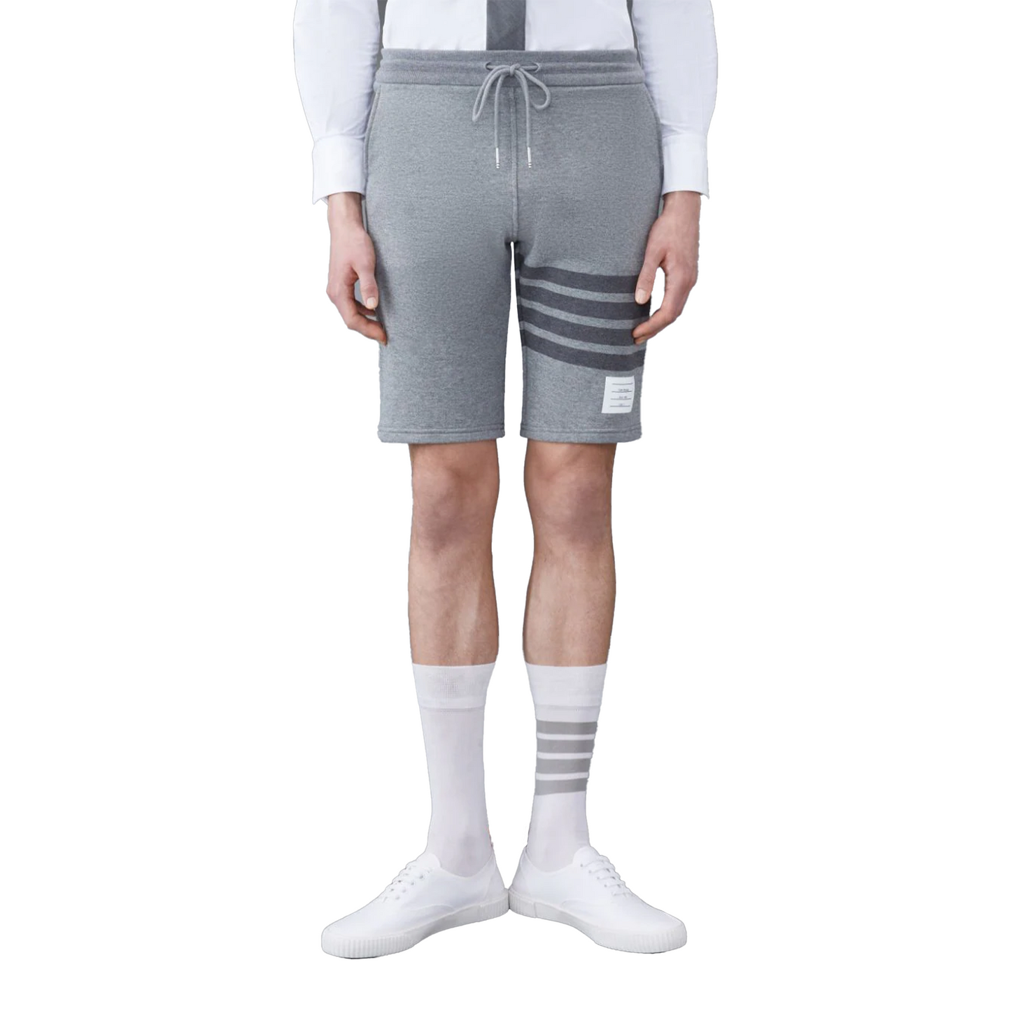THOM BROWNE Classic Loopback 4-Bar Sweatshort Medium Grey (SS23)