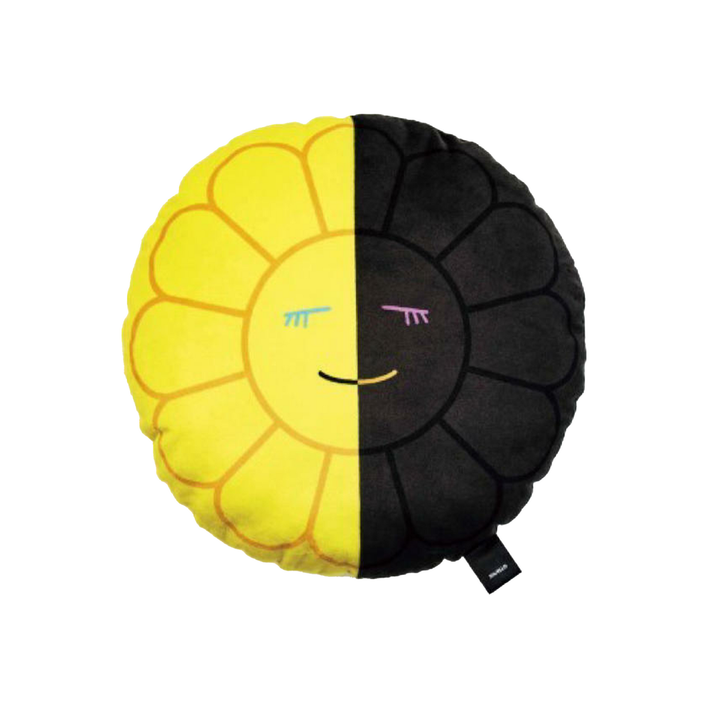 Takashi Murakami x Hikaru x Smart Magazine Flower Plush 30CM Black/Yellow