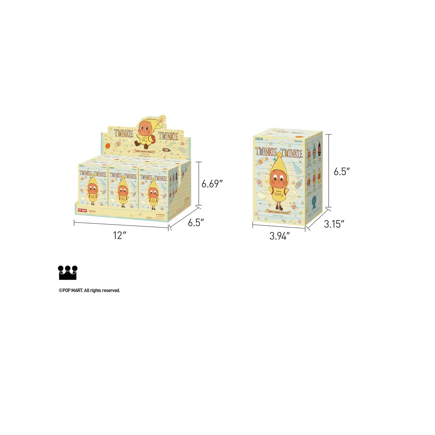 POP MART Twinkle Twinkle Sweet Dreams Forecast Series - Plush Pendant Blind Box Keychain (Version 3)