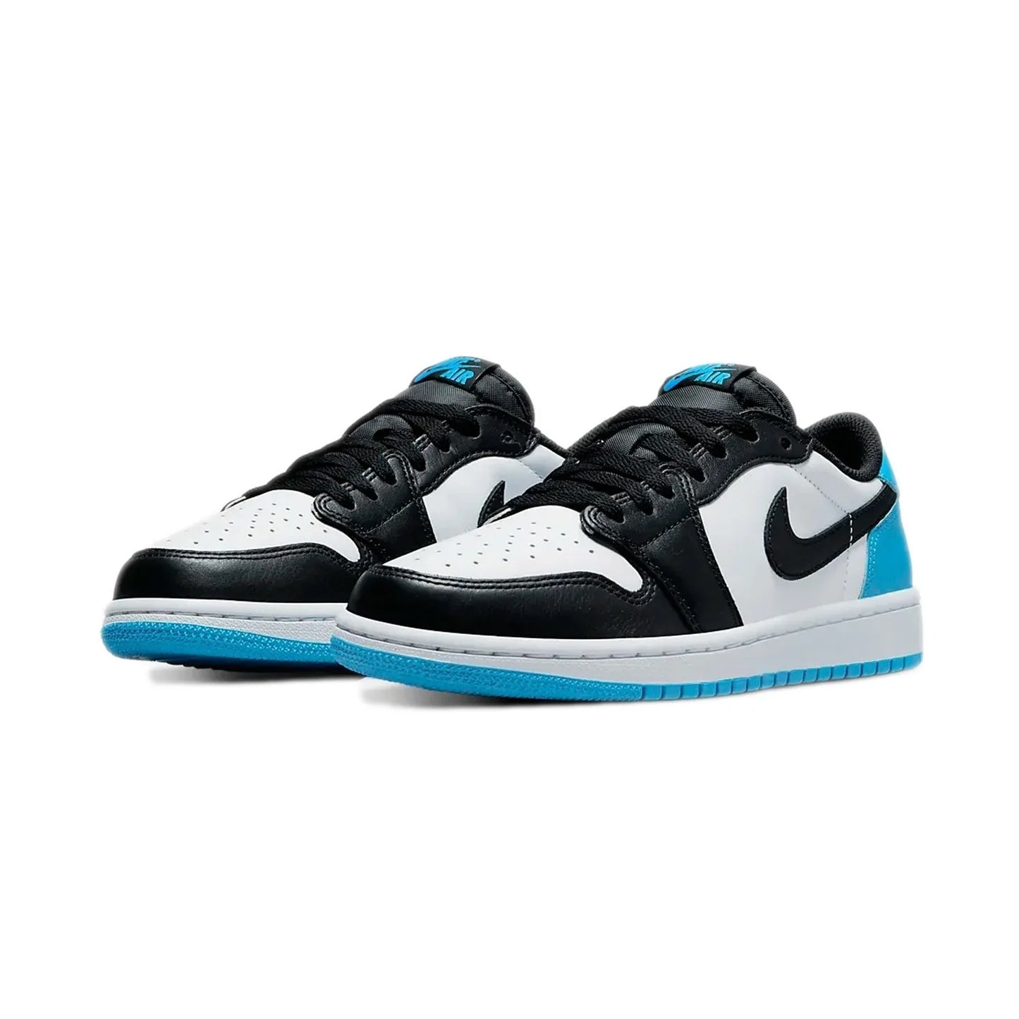 Jordan 1 Low Black Dark Powder Blue