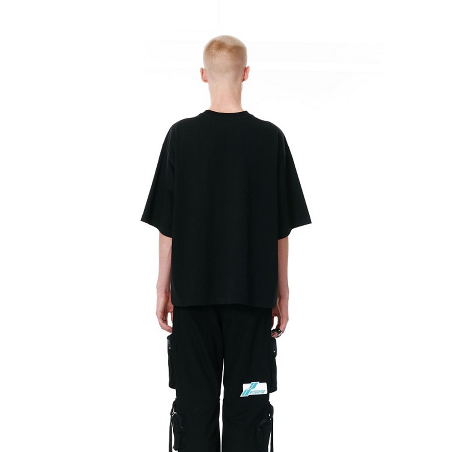 WE11DONE 3-New Logo Tee Black (SS24)