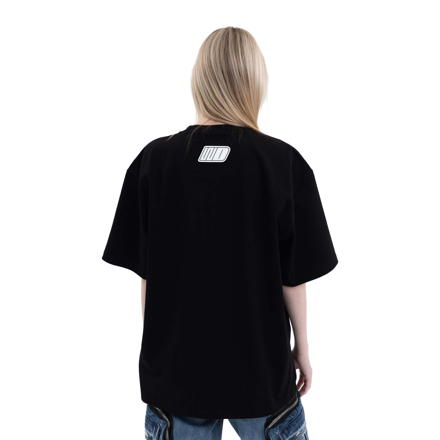 WE11DONE Crystal Logo Tee Black (SS24)