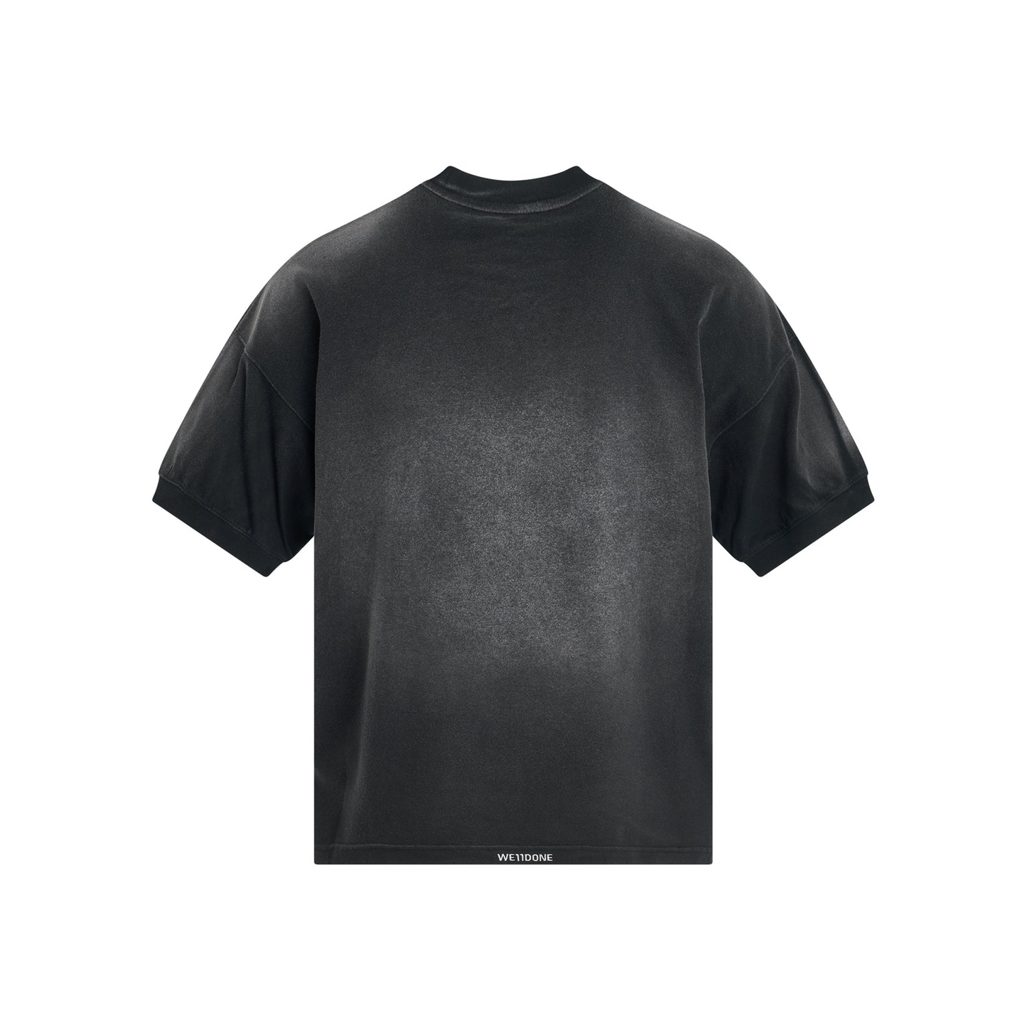 WE11DONE Washed Ribbed Tee Black (SS24)