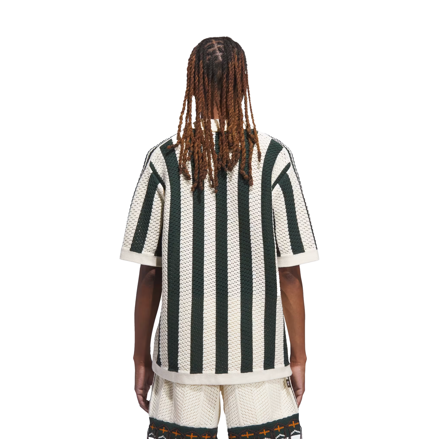 adidas CLOT Knit Pique Polo by Edison Chen Green Night / Cream White (SS25)