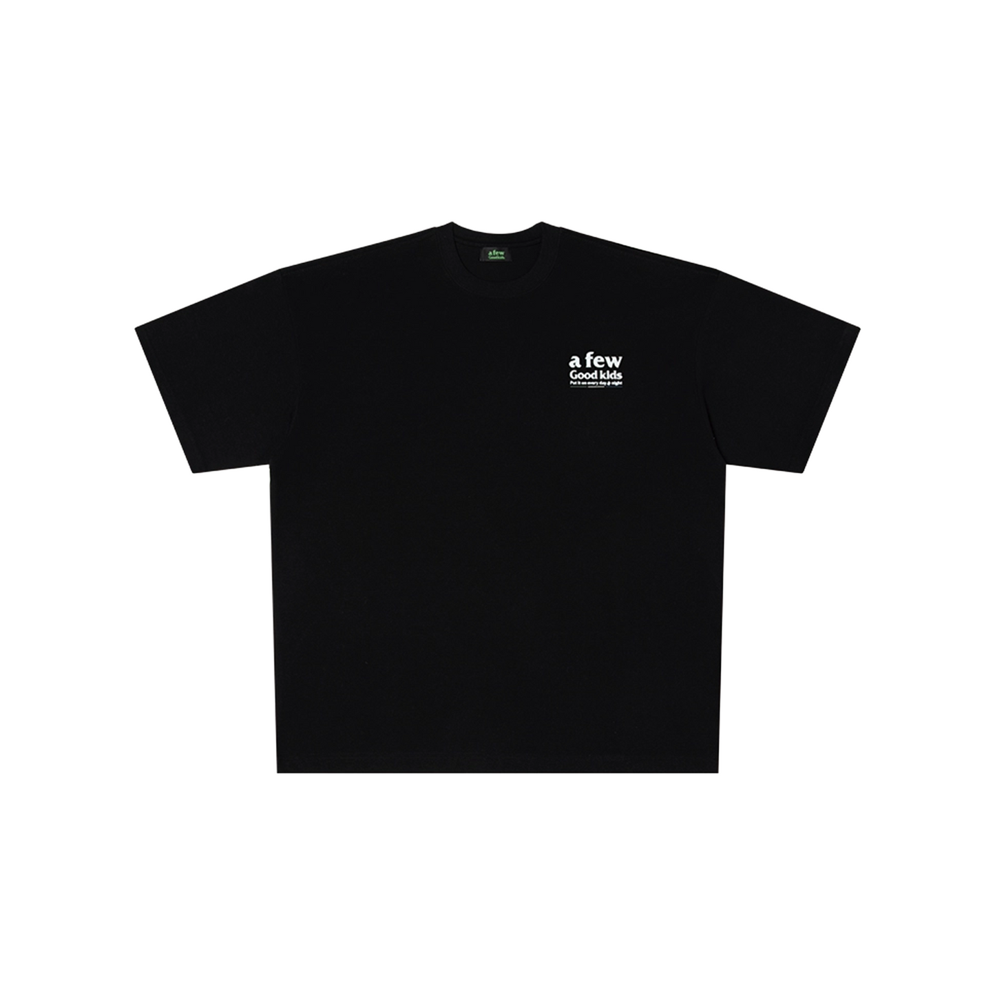 a few Good kids 12 Colour Basic Short Sleeved Tee Black (SS25)