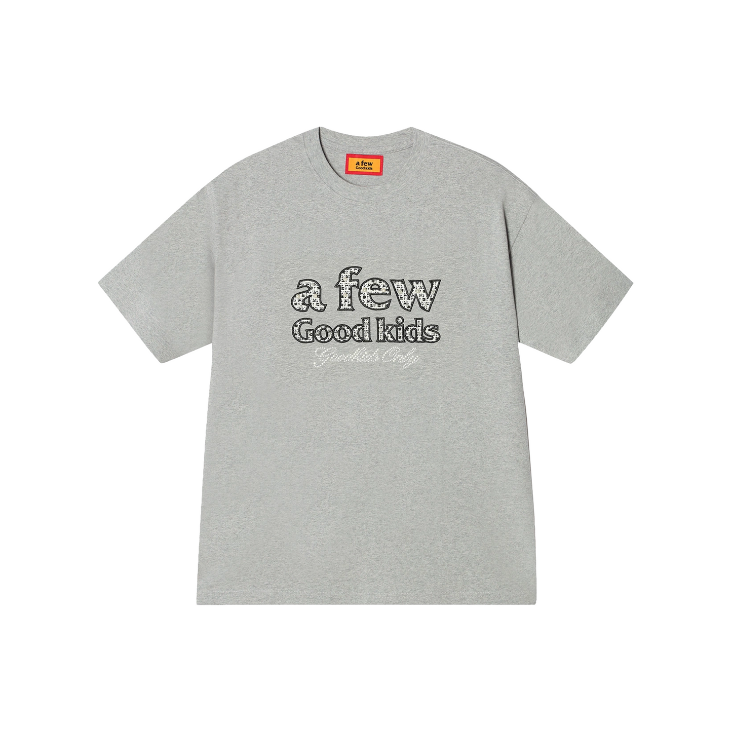 a few Good kids Chanel Style Pearl Short Sleeved Tee Grey (SS25)