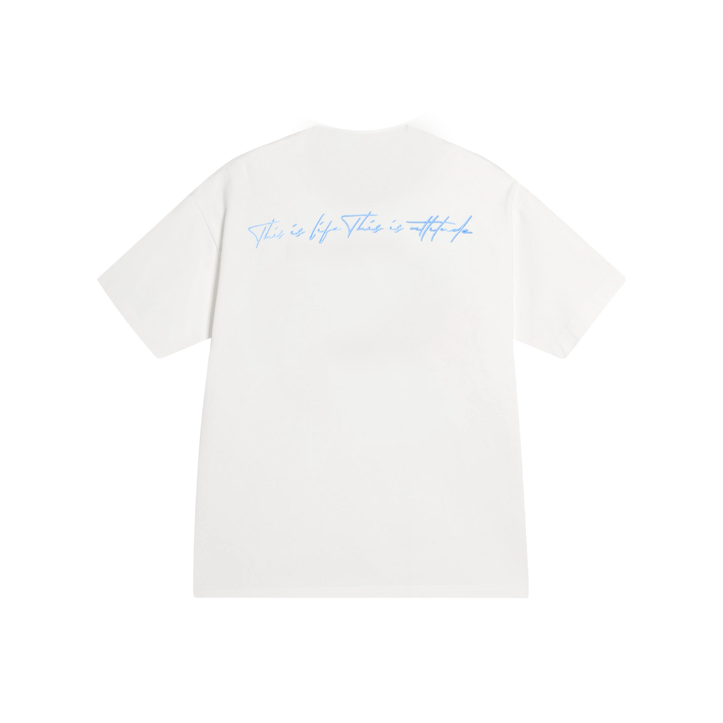 a few Good kids Contrast Colour Patchwork Short Sleeved Tee White (SS25)
