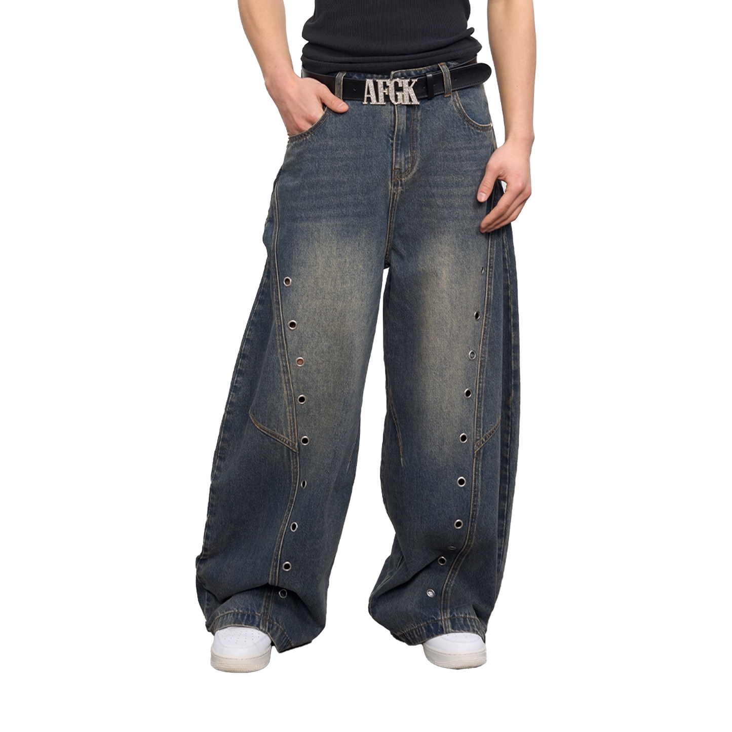 a few Good kids Eyelet Machete Jeans Washed Blue (SS25)