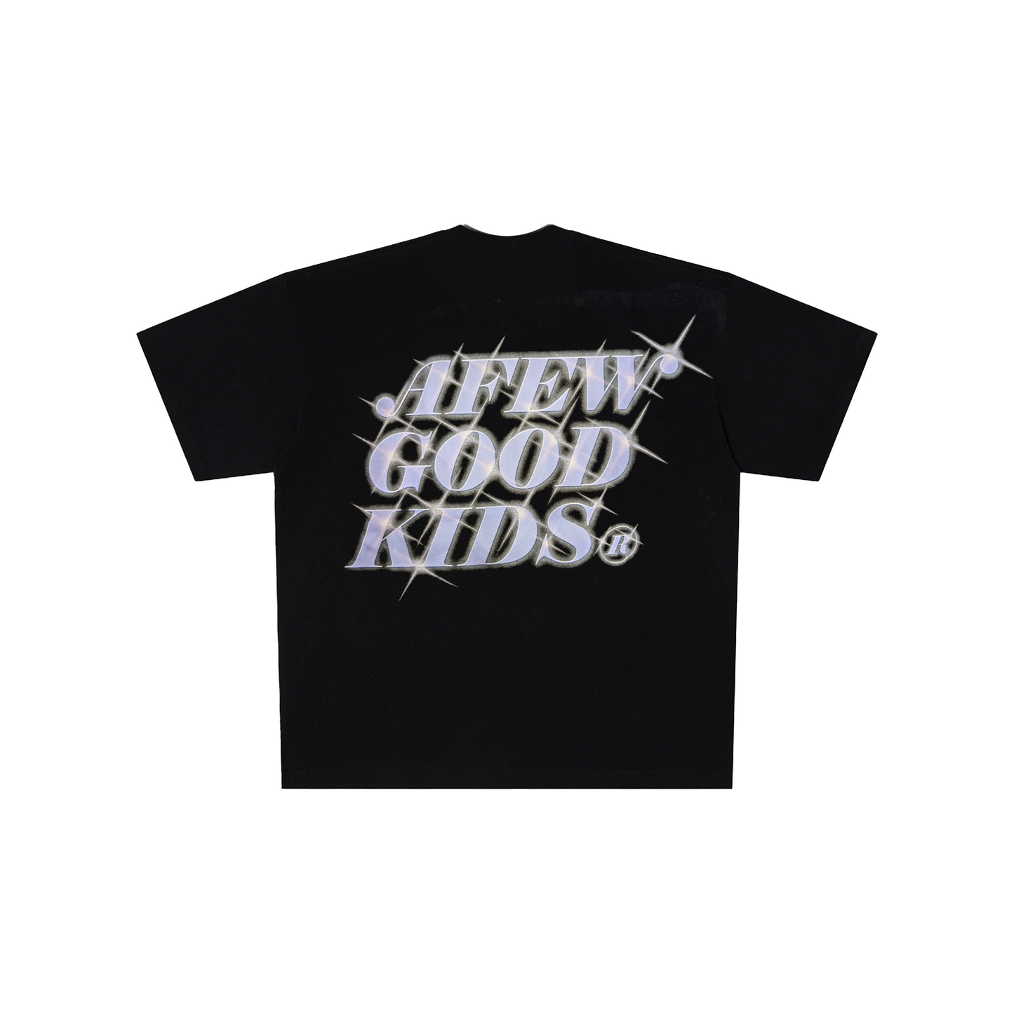 a few Good kids Glitter Short Sleeved Tee Black/Blue (SS25)