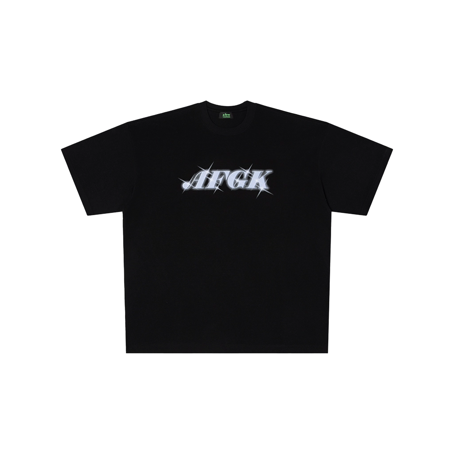 a few Good kids Glitter Short Sleeved Tee Black/Blue (SS25)