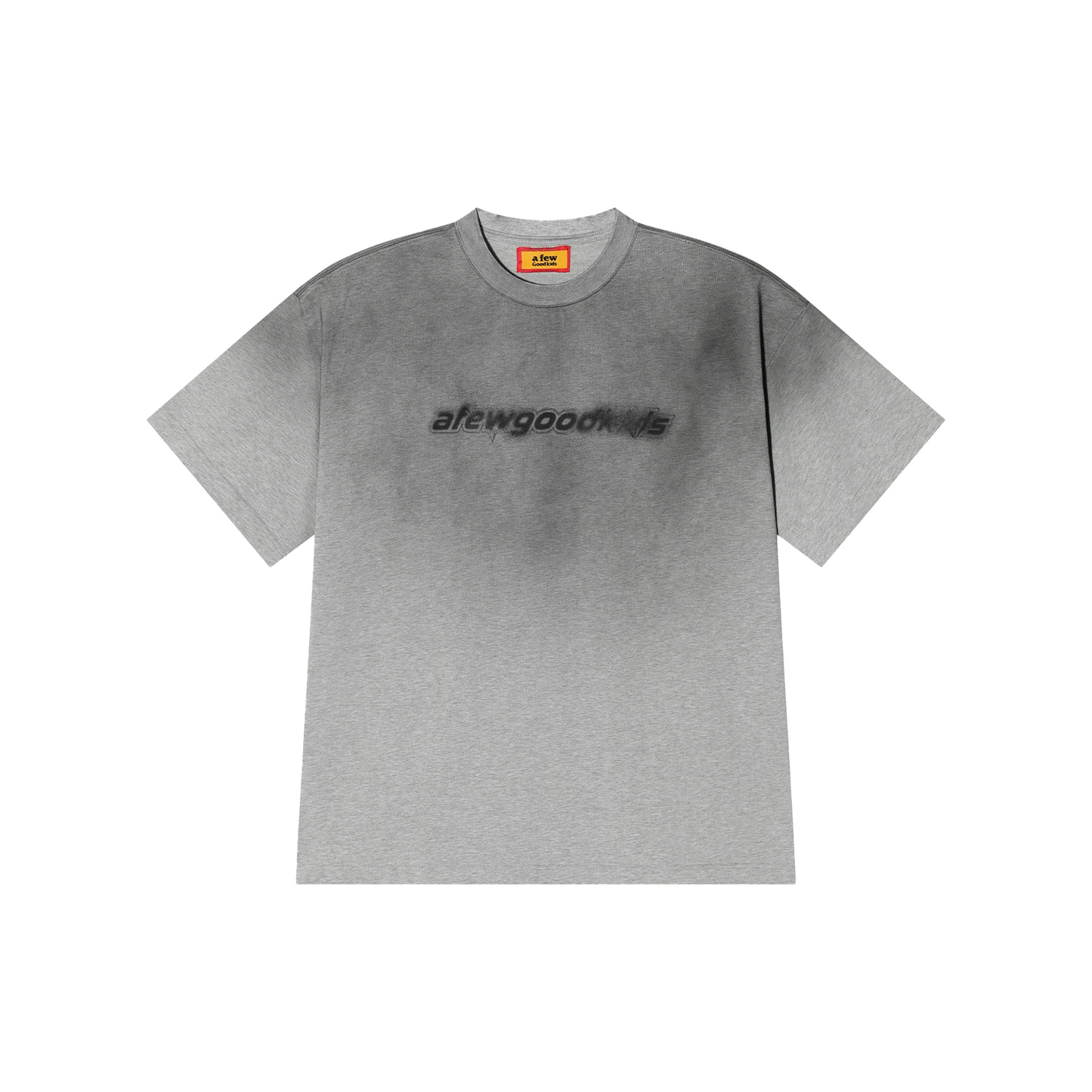 a few Good kids Gradient Blurred Front Short Sleeved Tee Washed Grey (SS25)