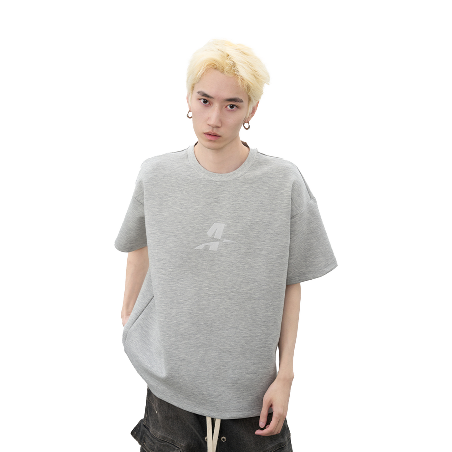 a few Good kids Air Layered Short Sleeved Tee Grey (SS25)