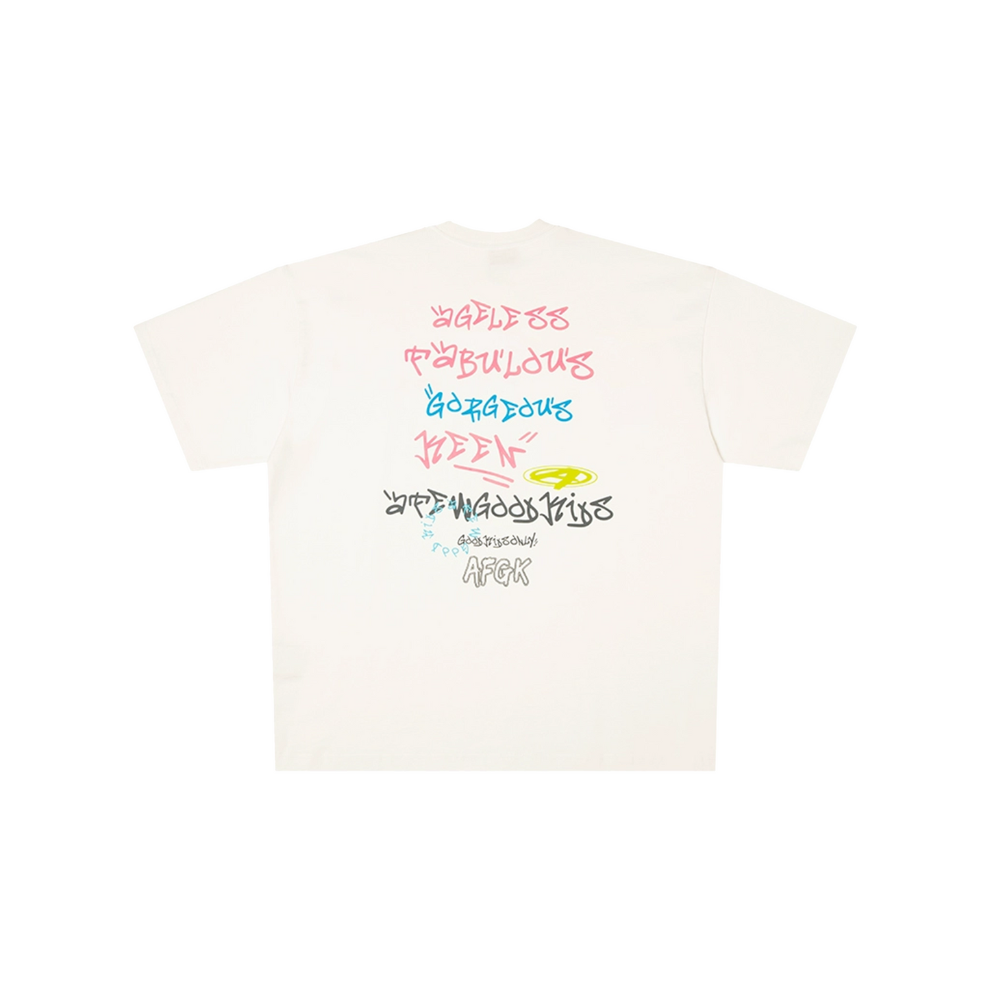 a few Good kids Handwritten Graffiti Tee White (SS25)