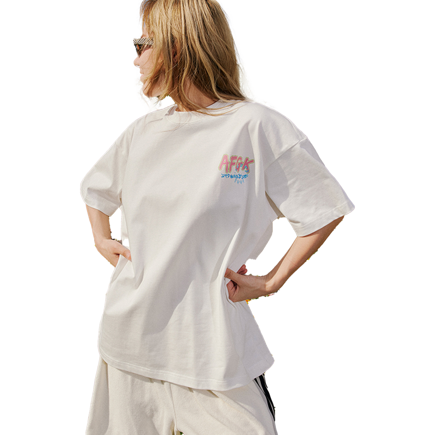 a few Good kids Handwritten Graffiti Tee White (SS25)