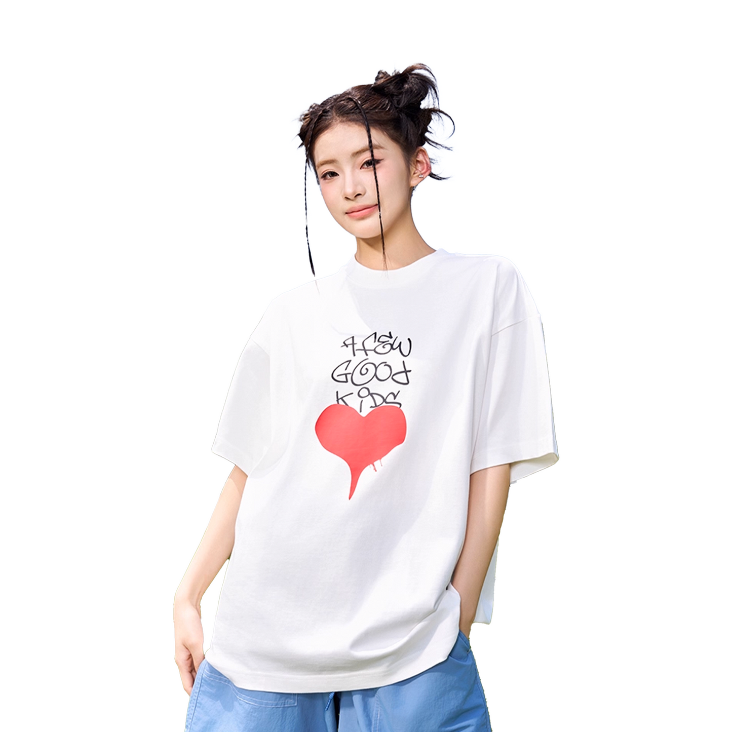 a few Good kids Love Graffiti Letters Short Sleeved Tee White (SS25)