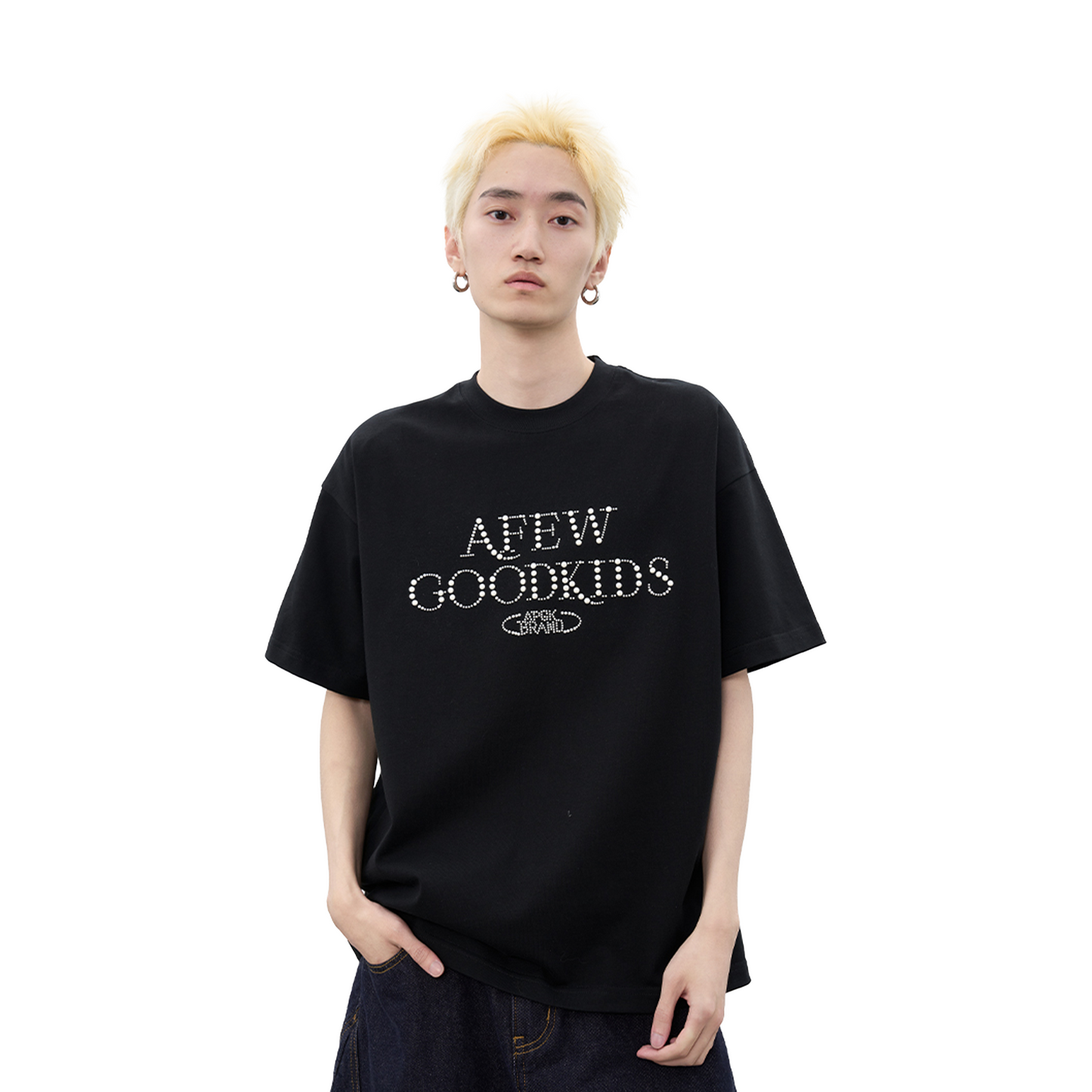 a few Good kids Pearl Hot Diamond Short Sleeved Tee Black (SS25)