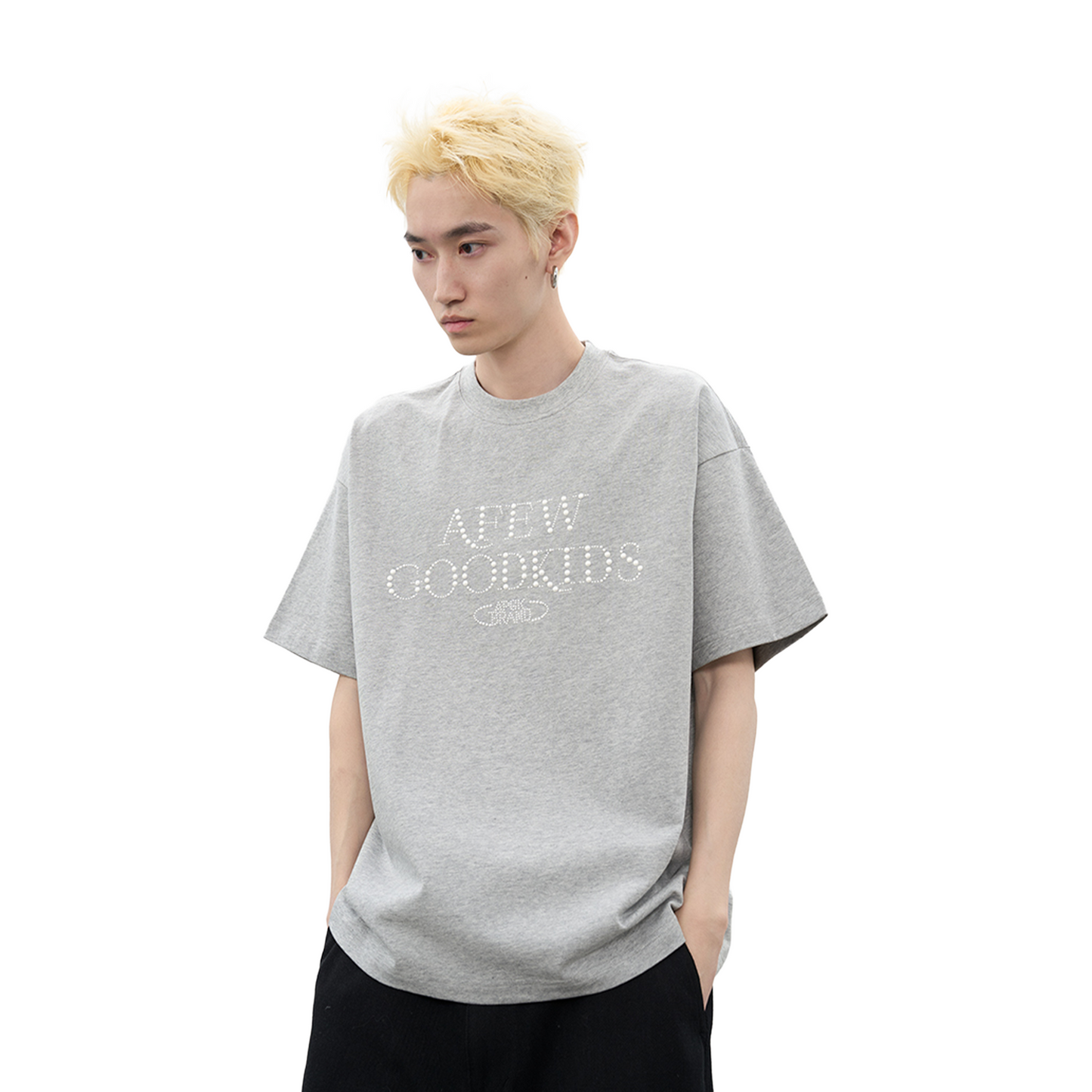 a few Good kids Pearl Hot Diamond Short Sleeved Tee Grey (SS25)