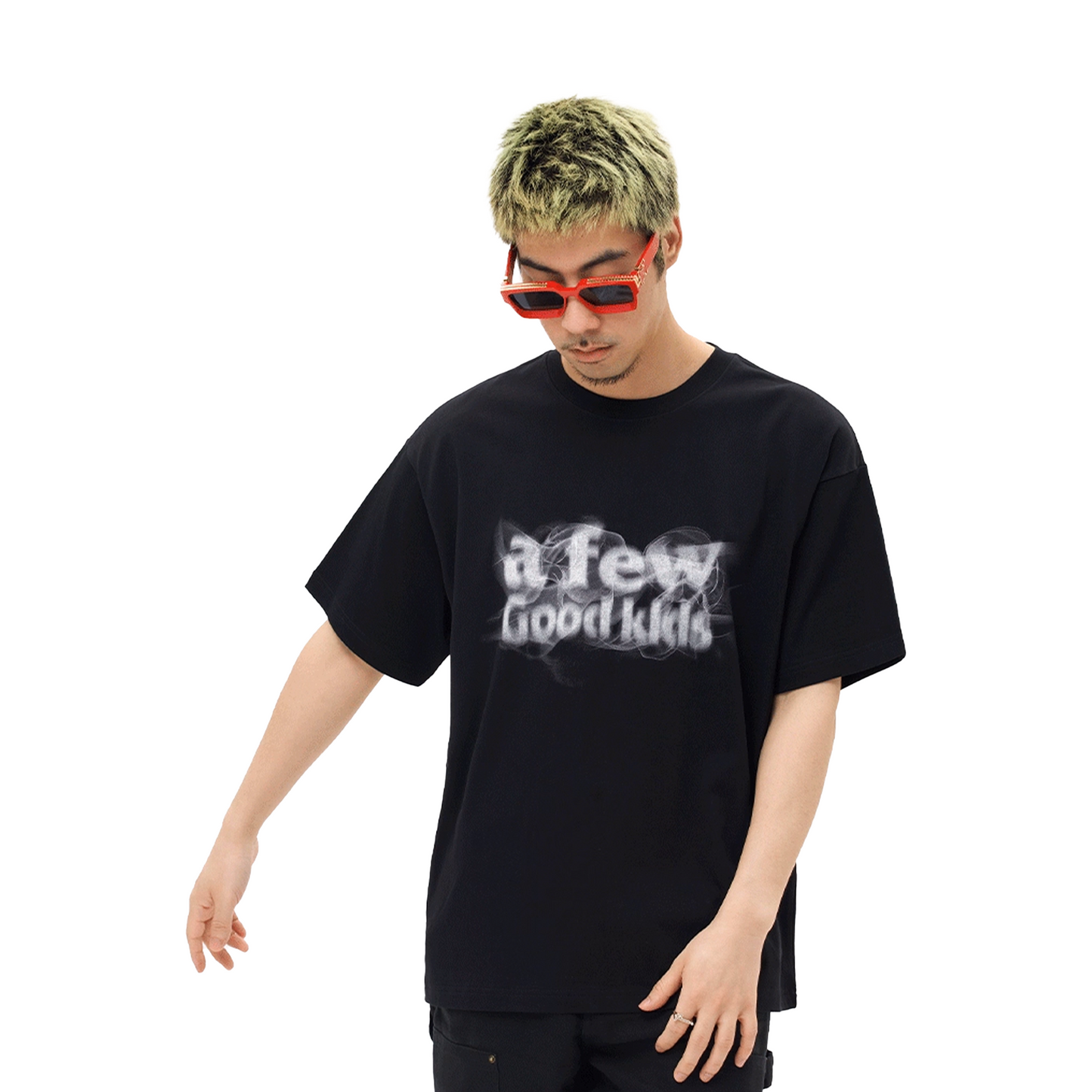 a few Good kids Smoke Logo Short Sleeved Tee Black (SS25)
