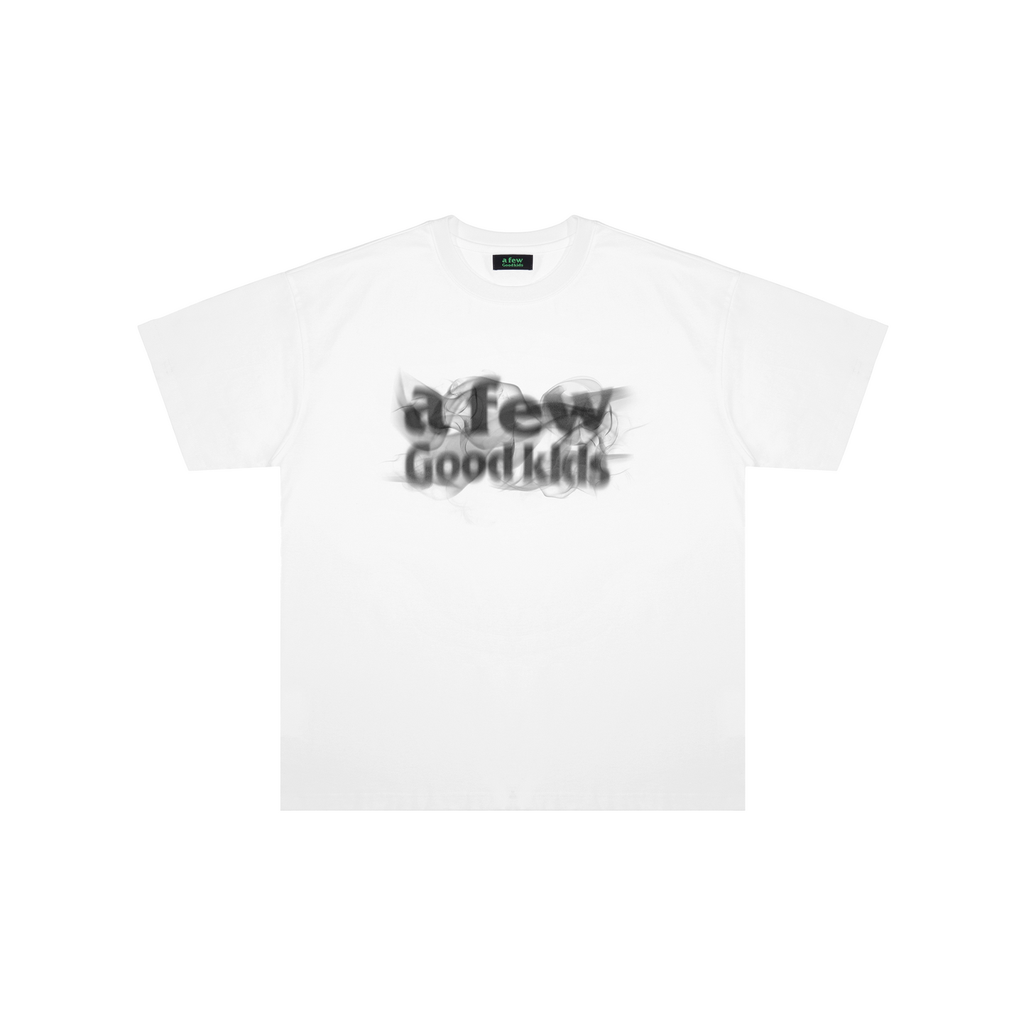 a few Good kids Smoke Logo Short Sleeved Tee White (SS25)