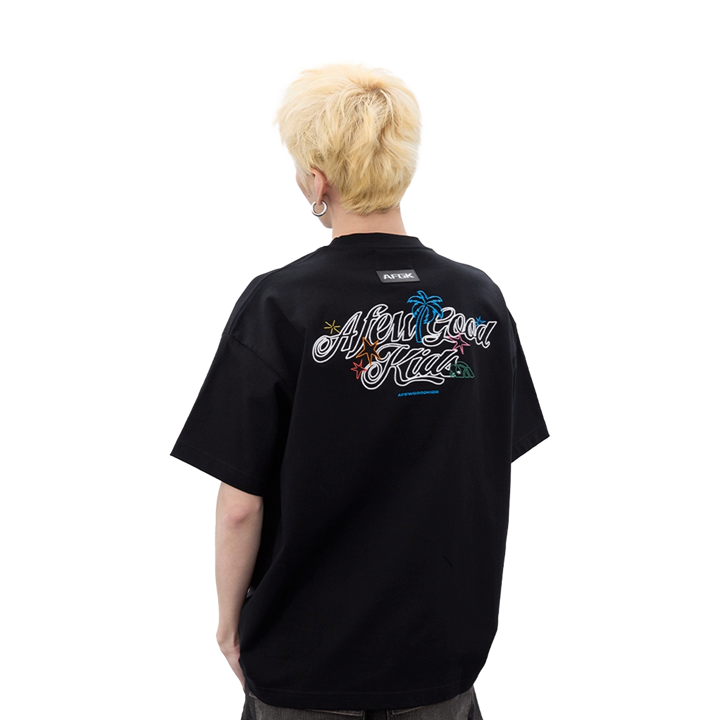 a few Good kids Summer Party Short Sleeved Tee Black (SS25)