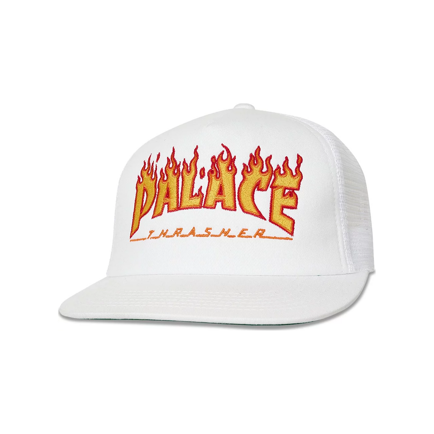 Palace x Thrasher Trucker White
