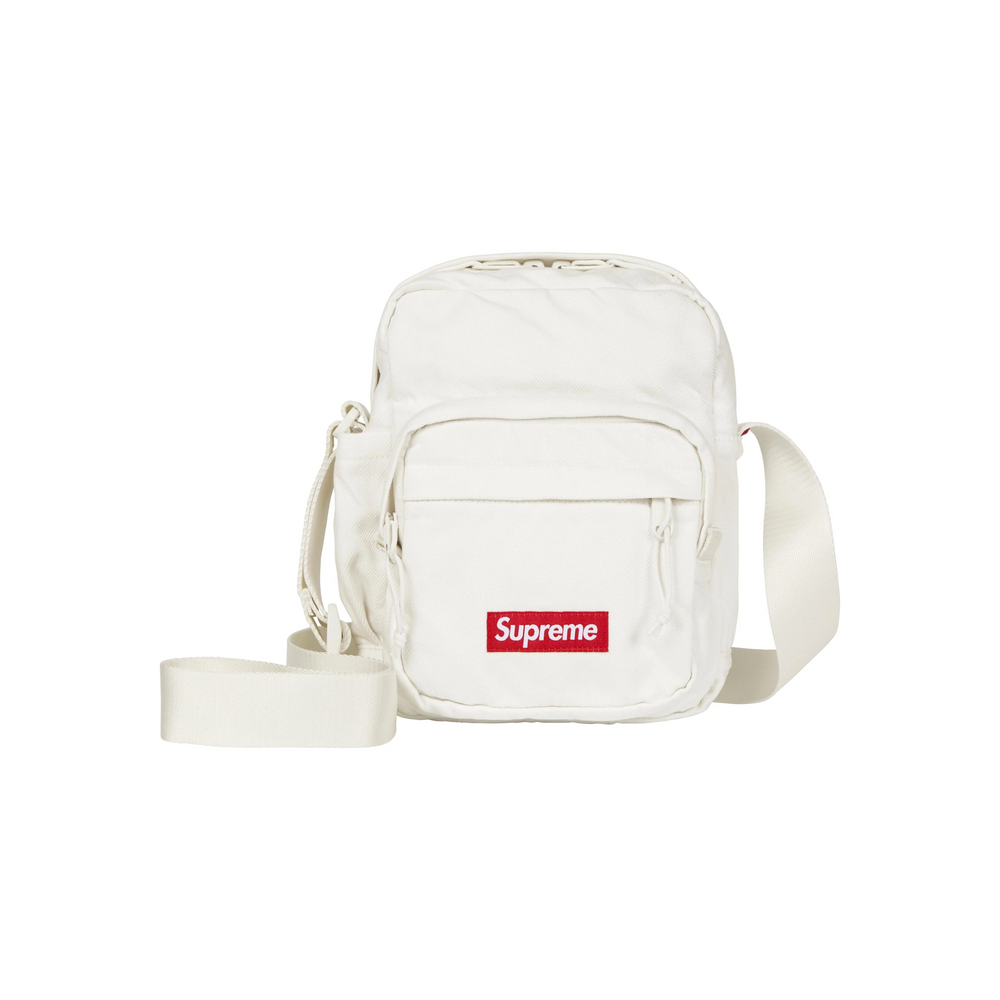 Supreme Denim Shoulder Bag White (FW25)