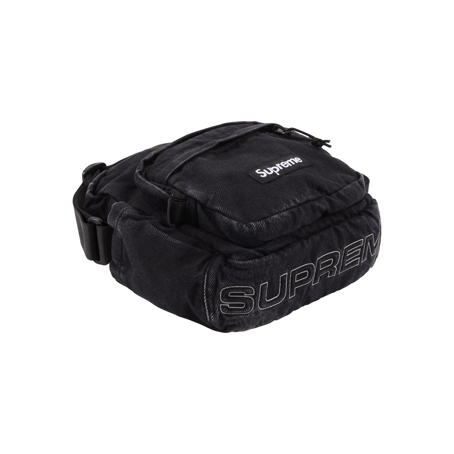 Supreme Denim Shoulder Bag Black (FW25)