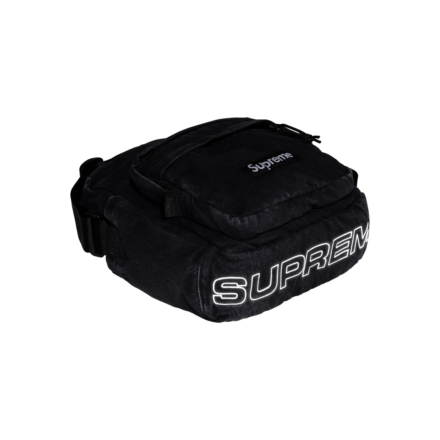 Supreme Denim Shoulder Bag Black (FW25)