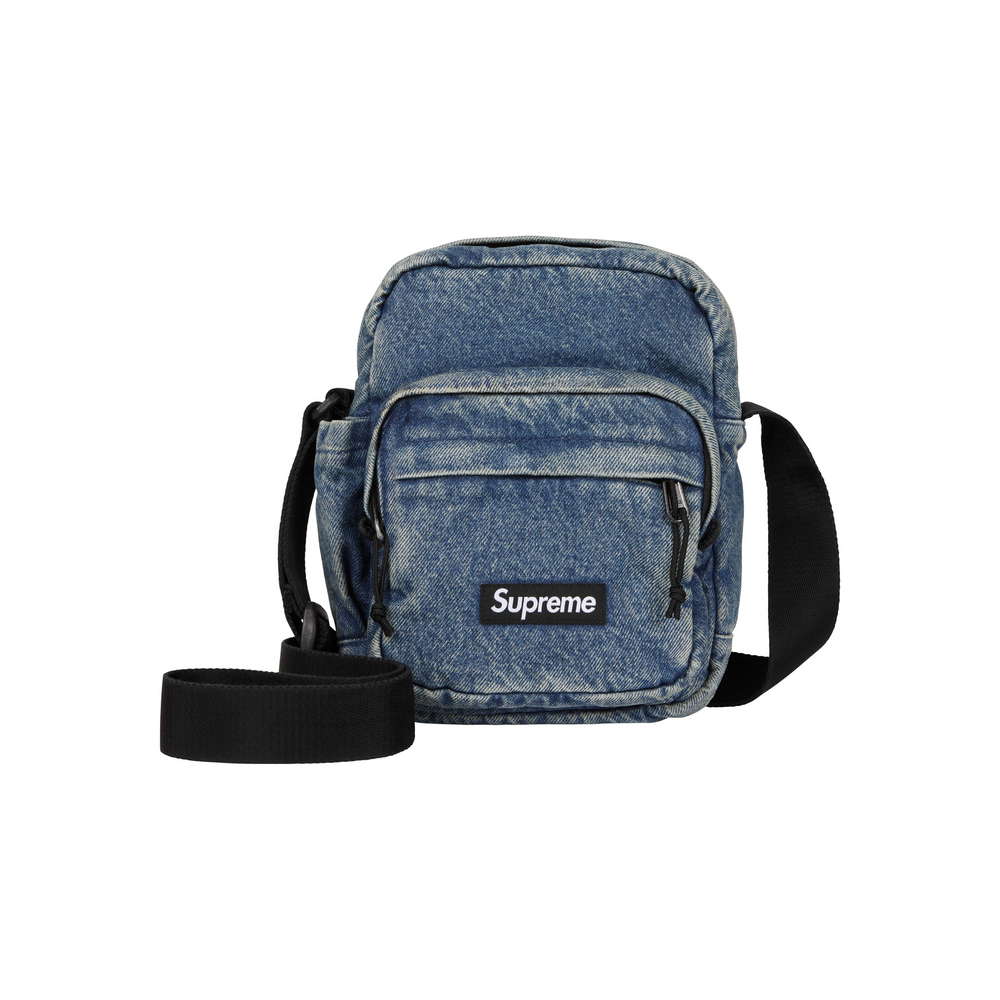 Supreme Denim Shoulder Bag Washed Indigo (FW25)