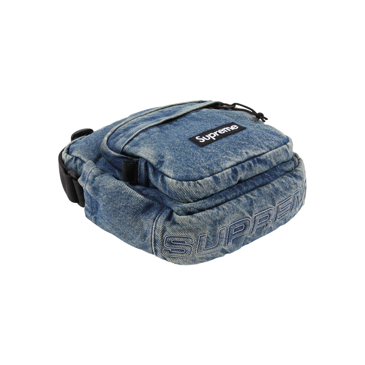 Supreme Denim Shoulder Bag Washed Indigo (FW25)