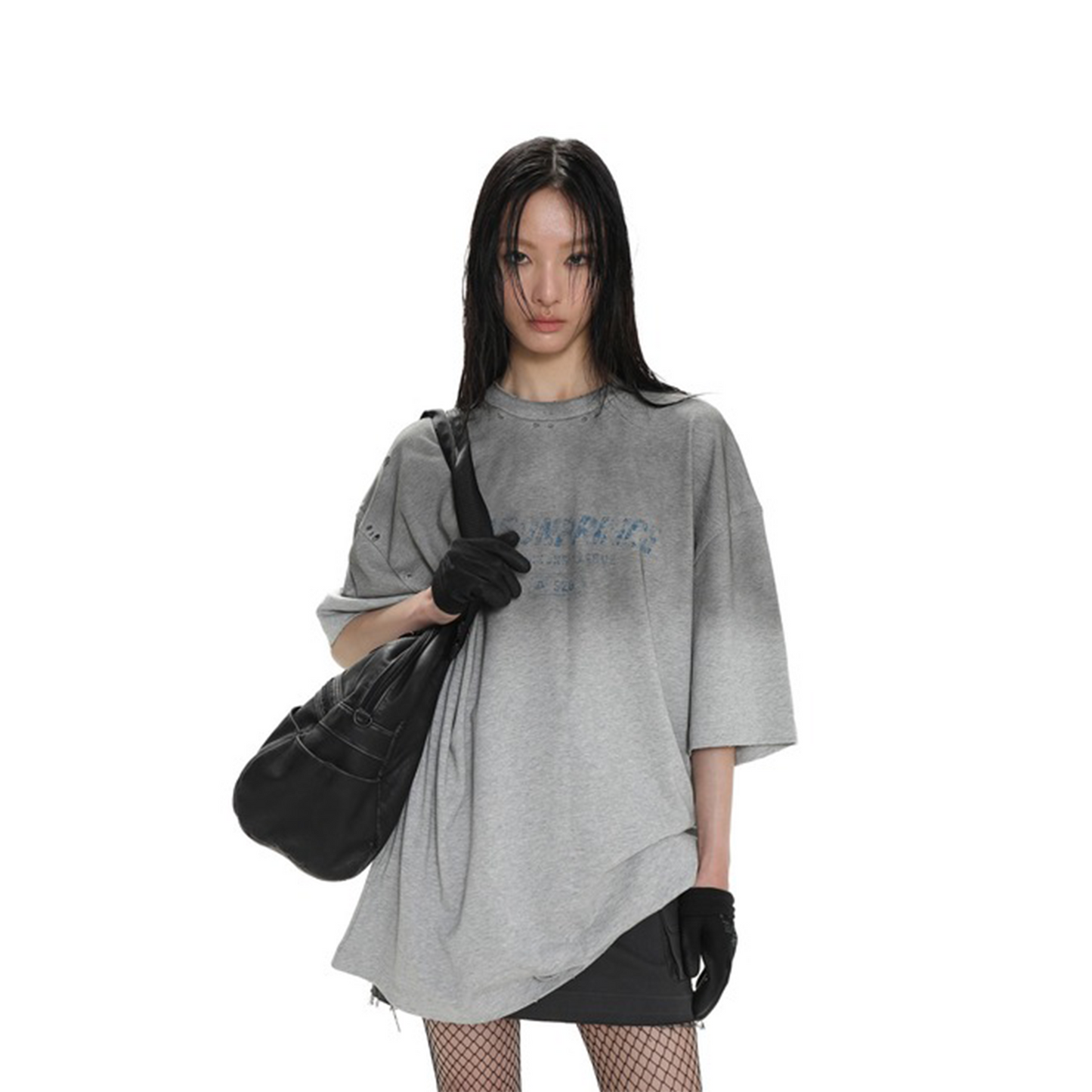 MASONPRINCE Damage Gradient Washed Tee Grey (SS24)