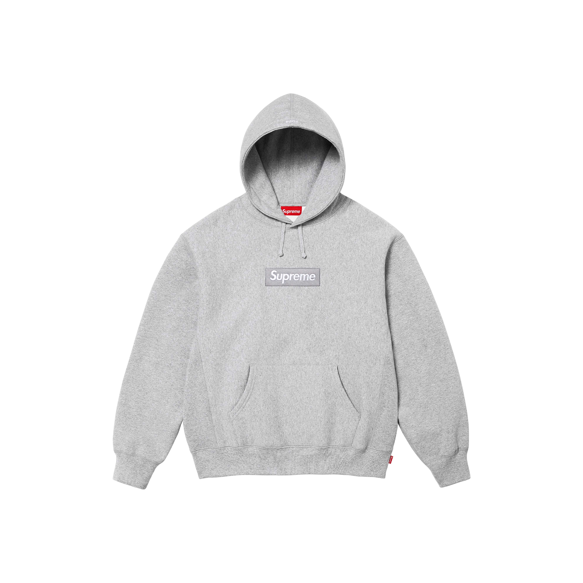 トップス Supreme box logo hoodie Heather Grey L Supreme Box Logo Hoodie Heather Grey (FW24) – STEALPLUG KL