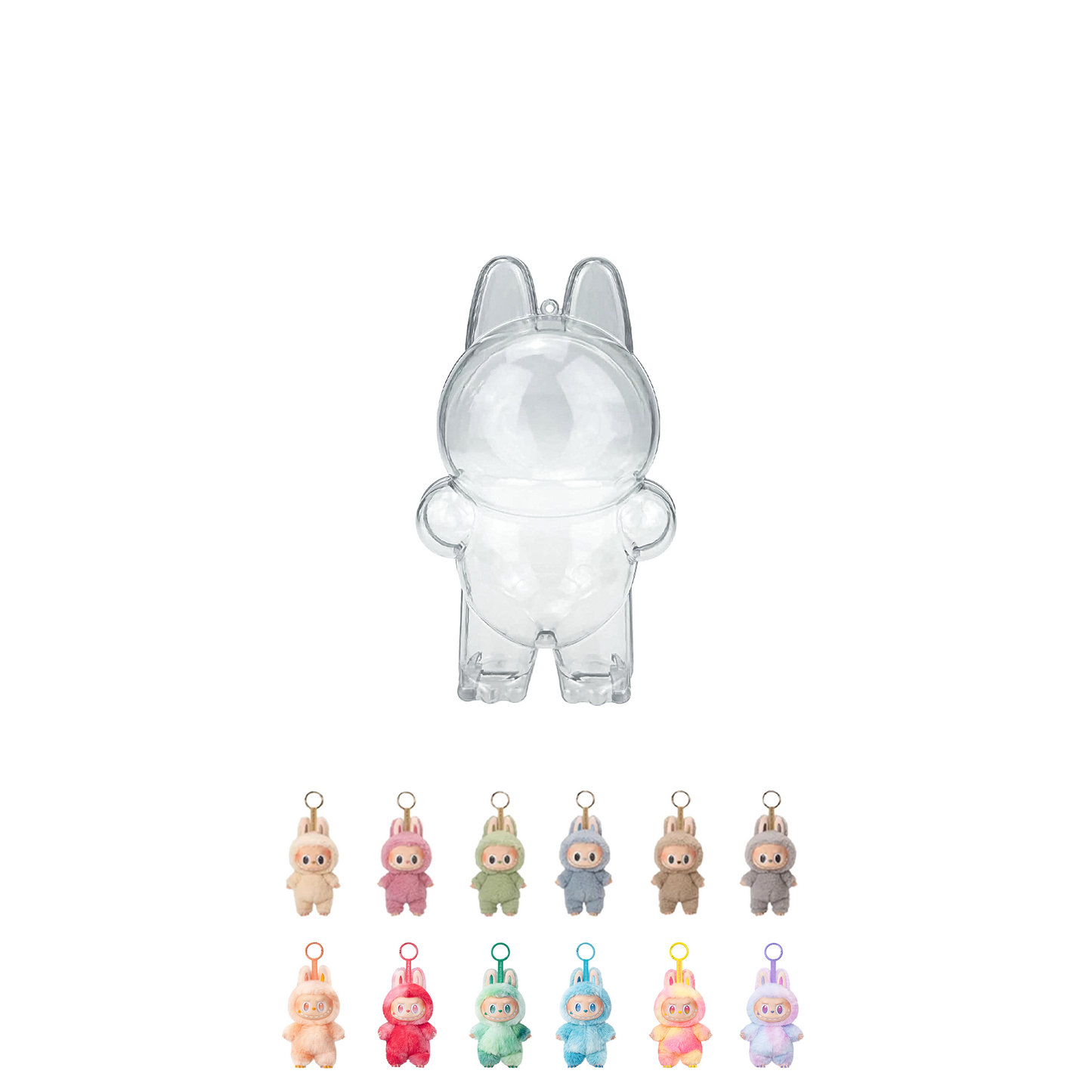 POP MART LABUBU THE MONSTERS - Transparent Acrylic Blind Box Protective Case