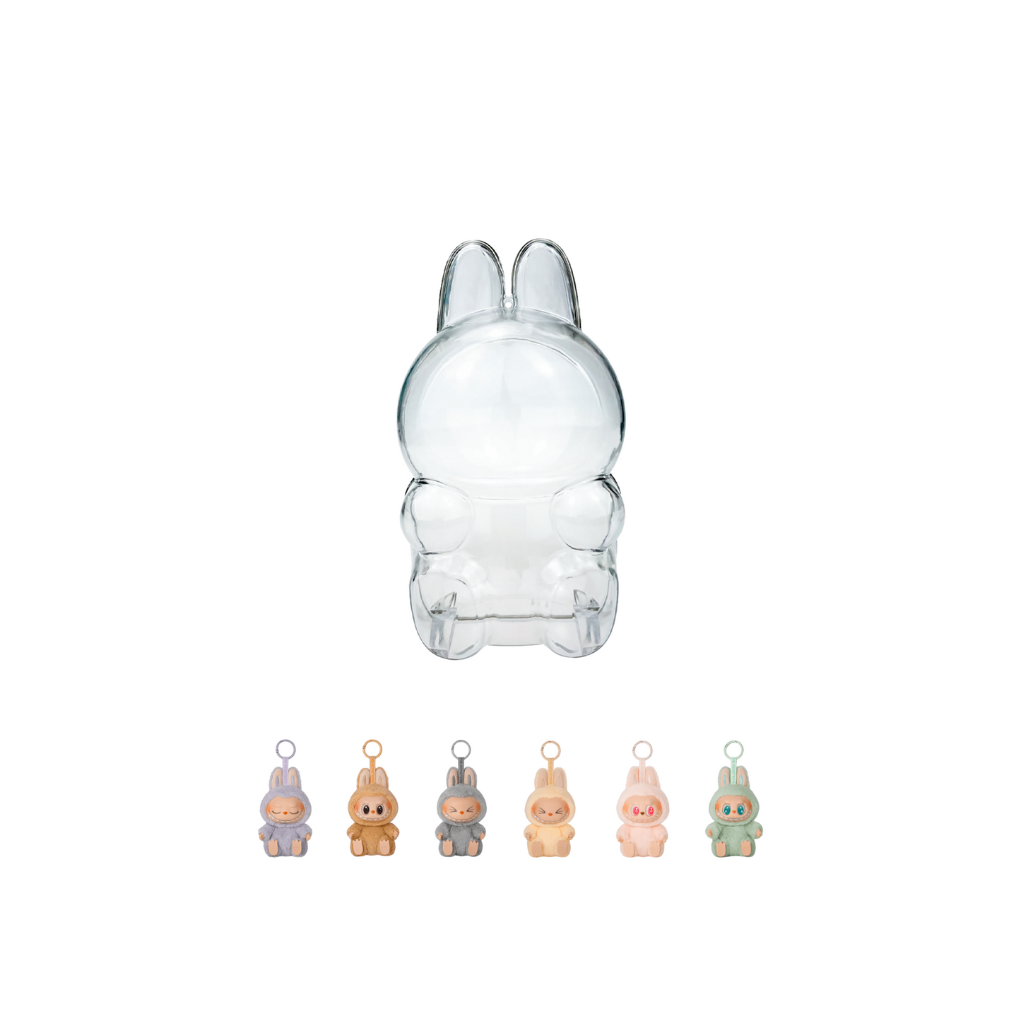 POP MART LABUBU THE MONSTERS - Transparent Acrylic Blind Box Protective Case